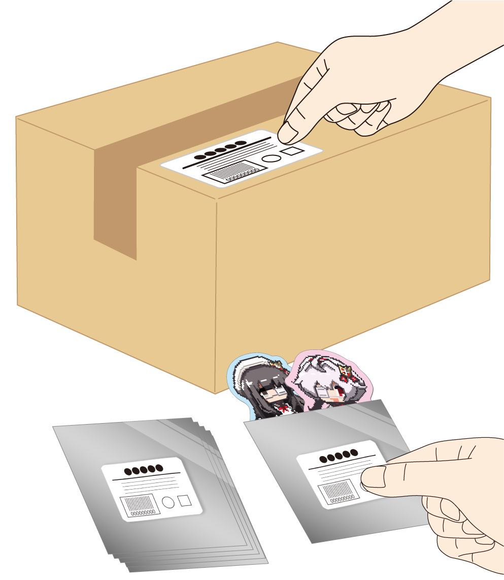 ラベル貼り